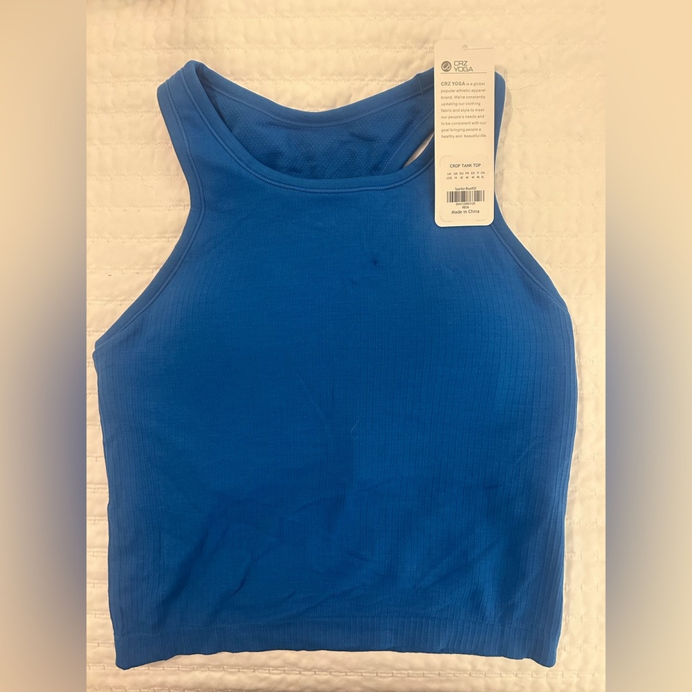 CRZ YOGA Vibrant Blue Women's Tank Top